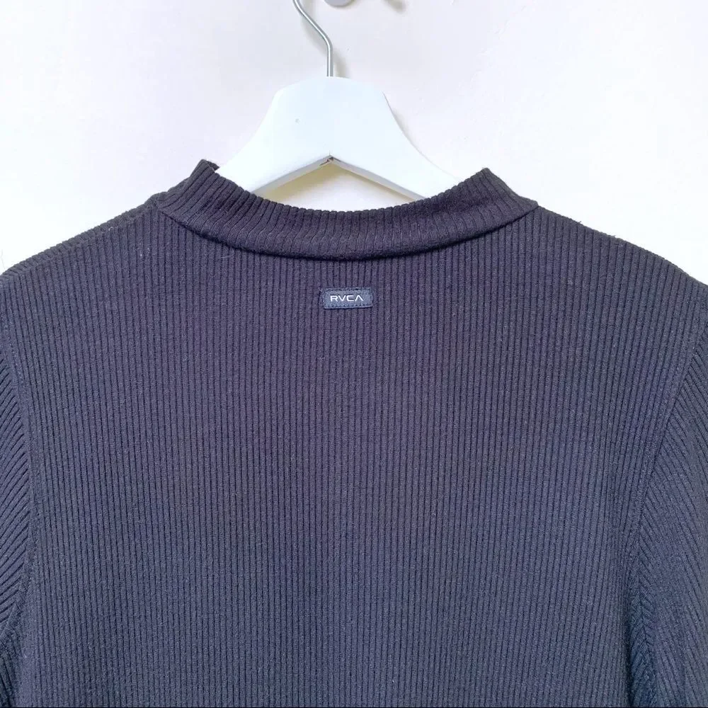 3/$30 RVCA Mockneck Ribbed Mini Dress - Picture 5 of 6